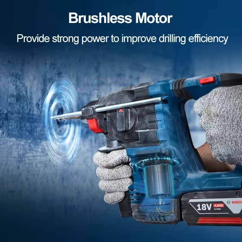 BOSCH GBH 185-LI marteau rotatif professionnel sans brosse perceuse à percussion SDS PLUS 18V marteau électrique en béton Rechargeable GBH185-LI
