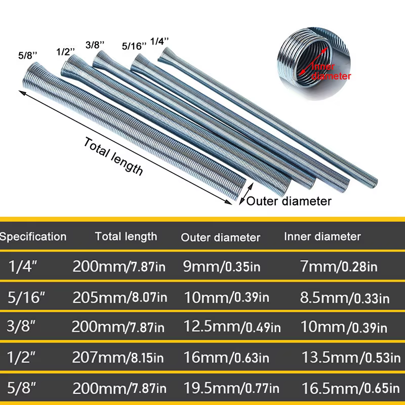 Cintreuses de tubes en cuivre à ressort de Style extérieur Premium