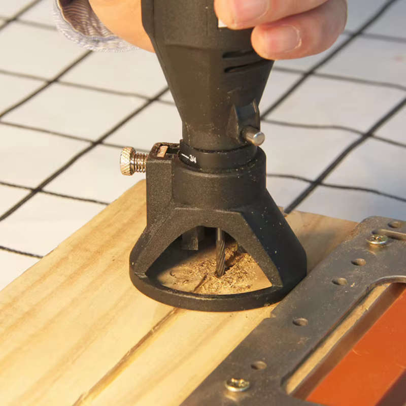 Routeur rotatif fraise Guide fixation foret hélicoïdal Kit d'outils de sculpture sur bois localisateur dédié outil de menuiserie pour Dremel