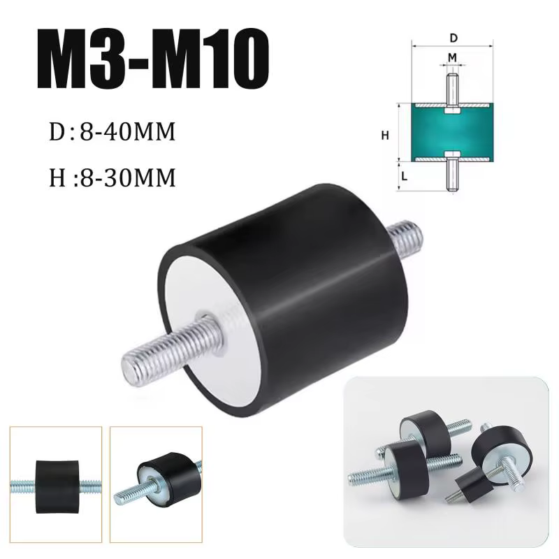 4/8 pièces Anti Vibration Silentblock bateau voiture canette supports en caoutchouc outils mâles M3 M4 M5 M6 M8 M10