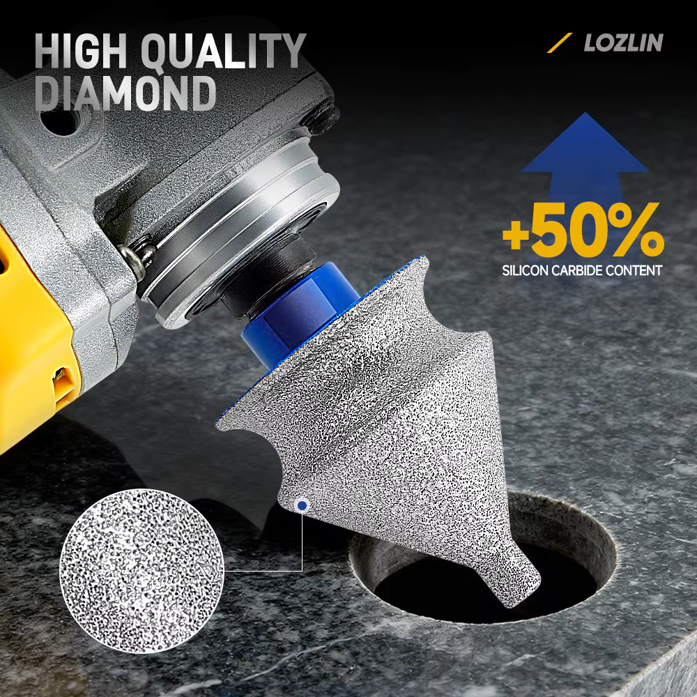 LOZLIN Forets à chanfreiner et à biseauter diamantés pour perçage