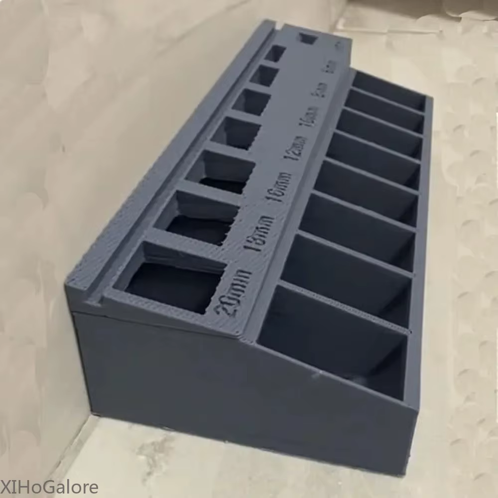 Tiroir de tri de vis M3 imprimé en 3D avec 7 fentes de mesure