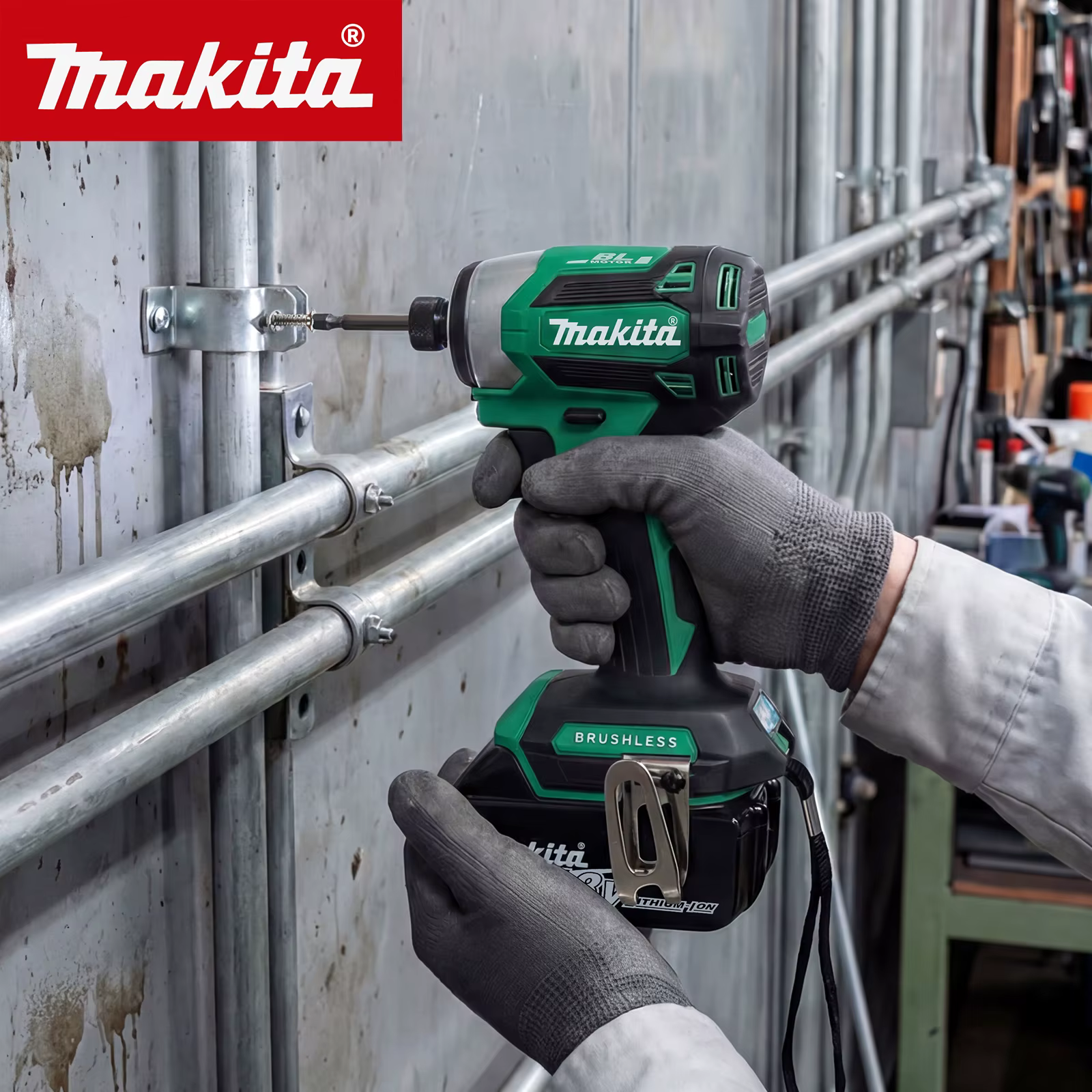 Makita DTD173 Visseuse à chocs sans balais |   180 Nm de couple maximal avec mode T pour le travail du bois, des boulons et des métaux