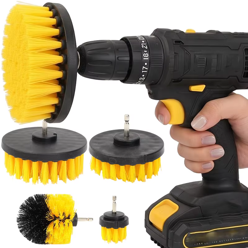Kit de brosses de nettoyage multi-usages pour perceuse