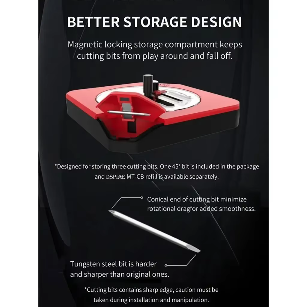 DSPIAE PT-C coupe circulaire intégrée modèle en plastique rouge pour outil de fabrication Gundam foret