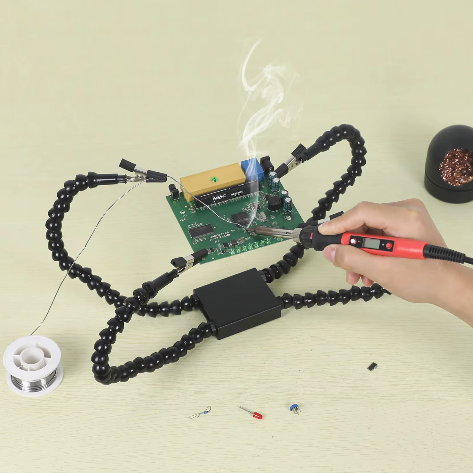 Toolour aide les mains Station de soudage Flexible
