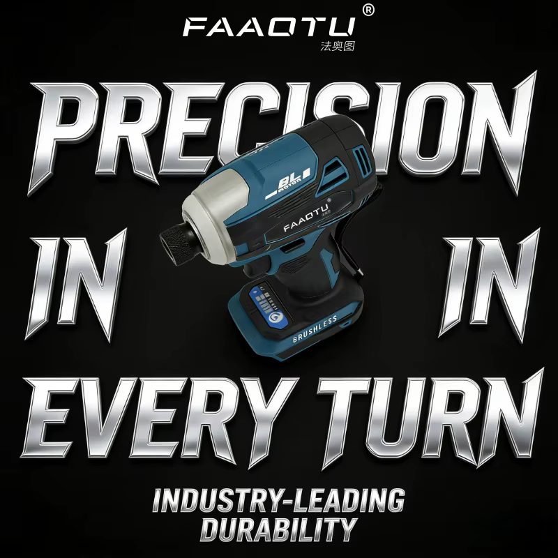 FAAOTU DTD172 Perceuse à percussion sans fil, moteur sans balais, perceuse électrique 18V pour bois, outils électriques, compatible avec la batterie MT