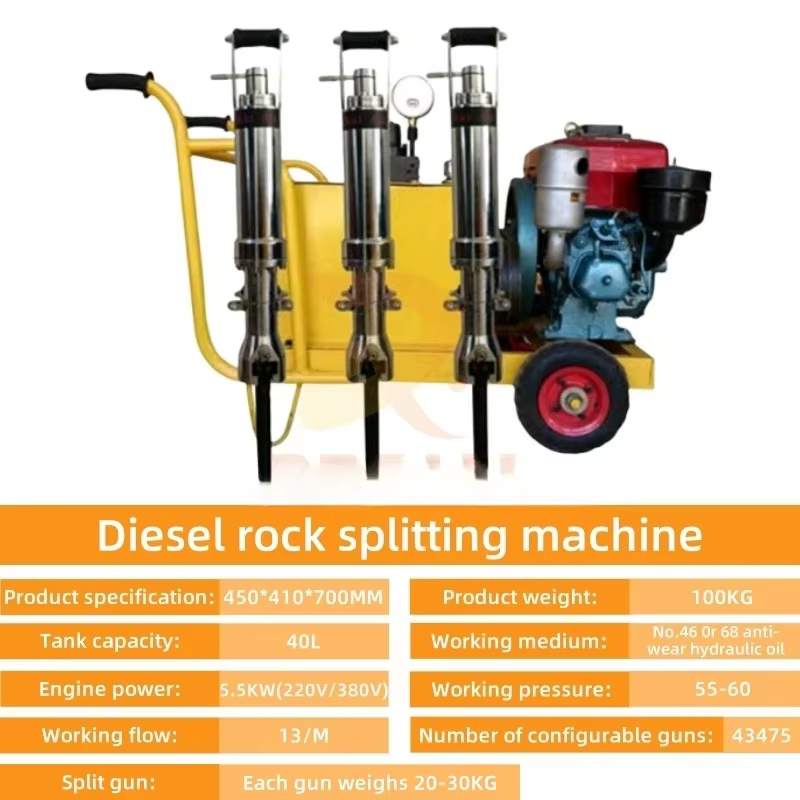 Machine robuste pour briser les pierres
