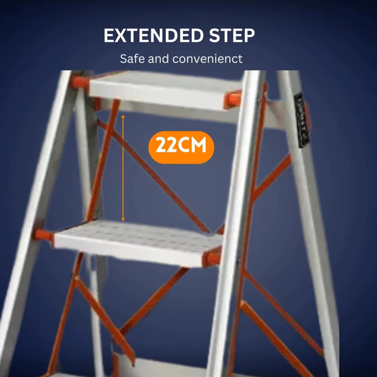Échelle en aluminium à 5 marches - Échelle pliante multi-usages