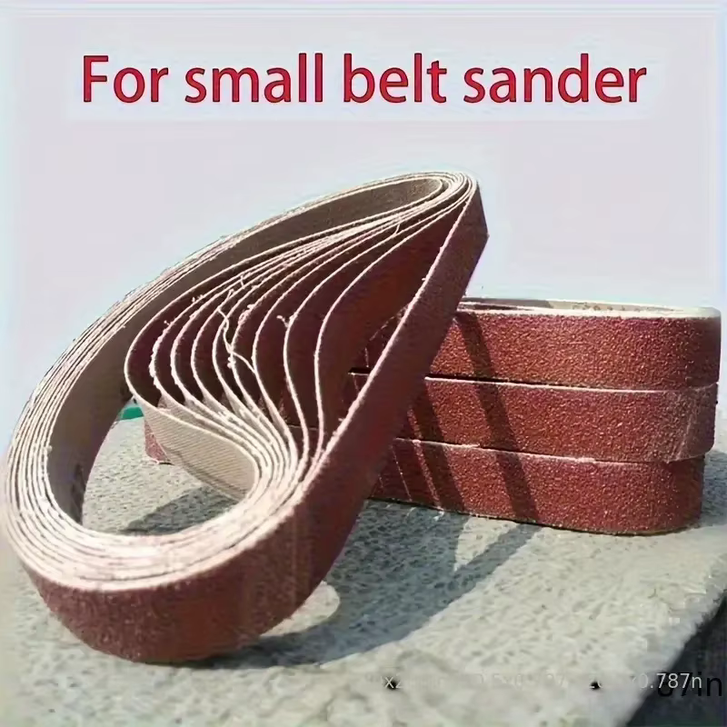 520x20mm 10 pièces 60/100/240/320/800 # Petite mini ponceuse à bande pour le meulage de l'acier inoxydable