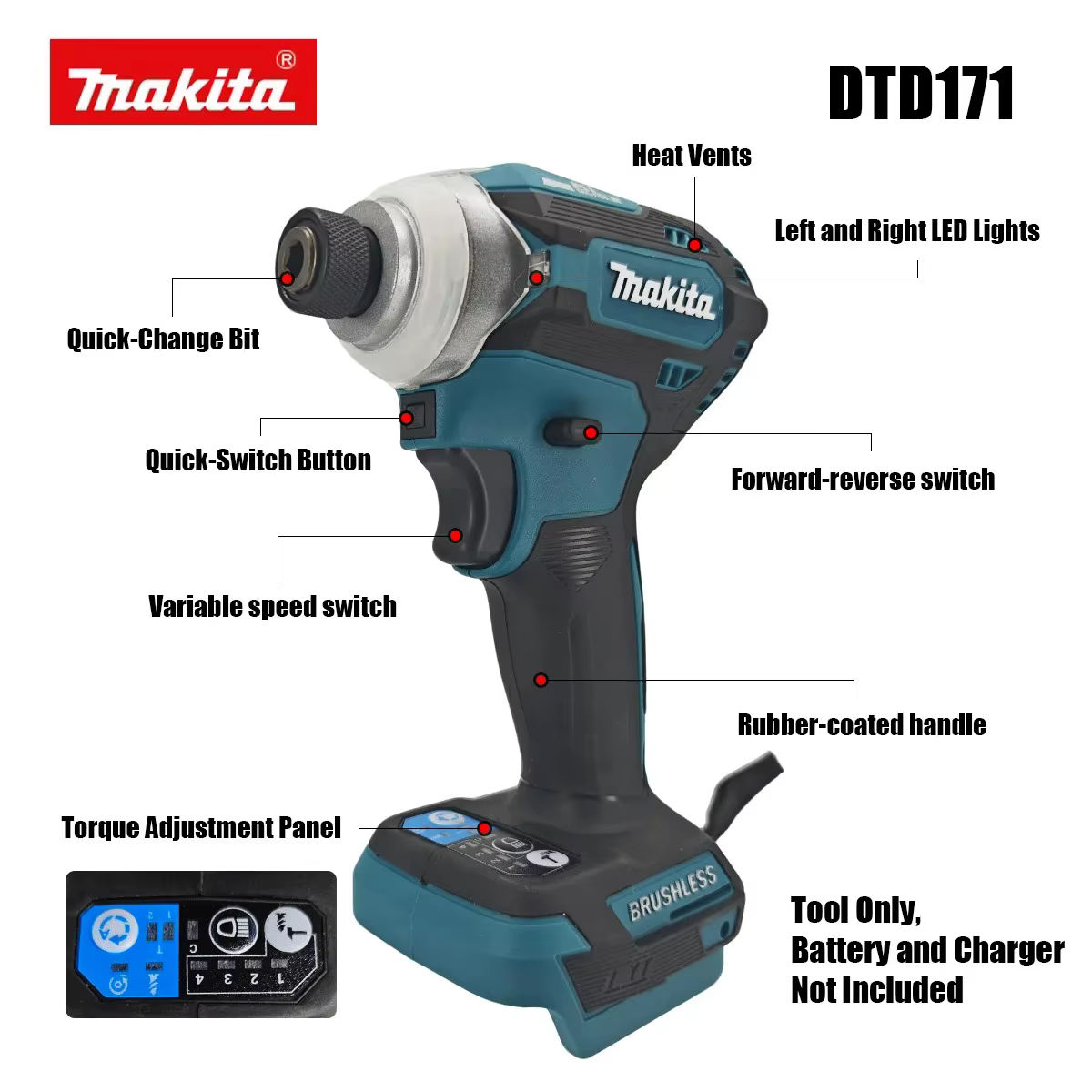 Makita DTD171 Perceuse-visseuse sans fil 18V