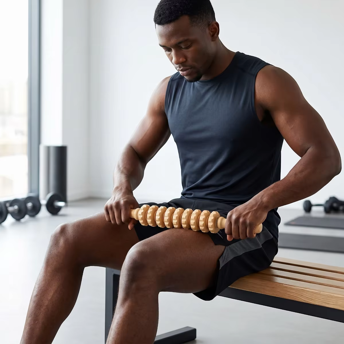 Ensemble d'outils de massage en bois, outil de modelage corporel en bois pour lutter contre la cellulite, le drainage lymphatique, soulager les douleurs musculaires