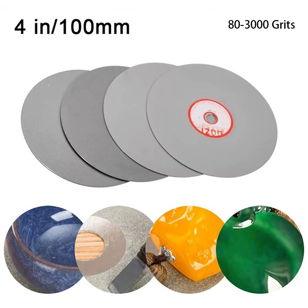1 pièce Disque de meulage diamanté 4 pouces 100 mm 80-3000 grains