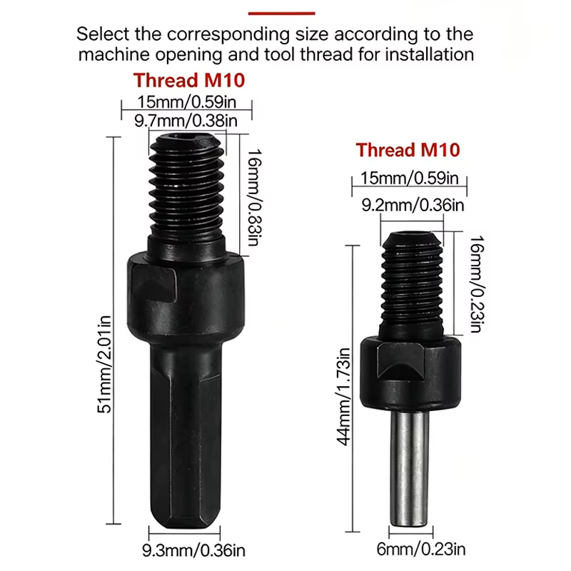 1 pièce Tige adaptateur de conversion pour perceuse électrique