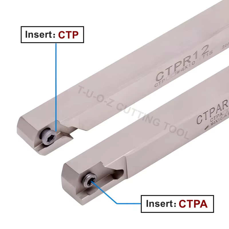 Support externe pour outil CNC rainuré