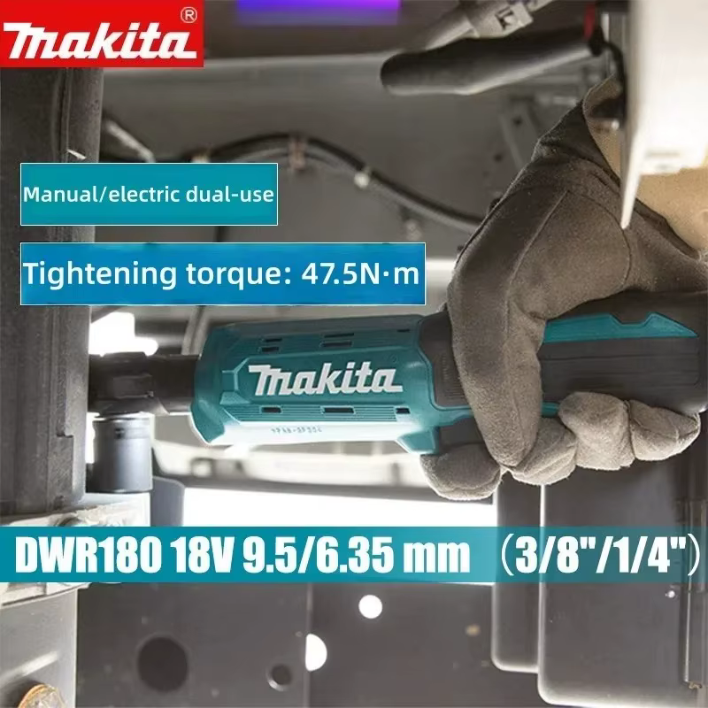 Clé à cliquet à angle droit Makita 2026 sans fil, sans balais, à vitesse variable, avec LED, pour réparation domestique et système de bricolage