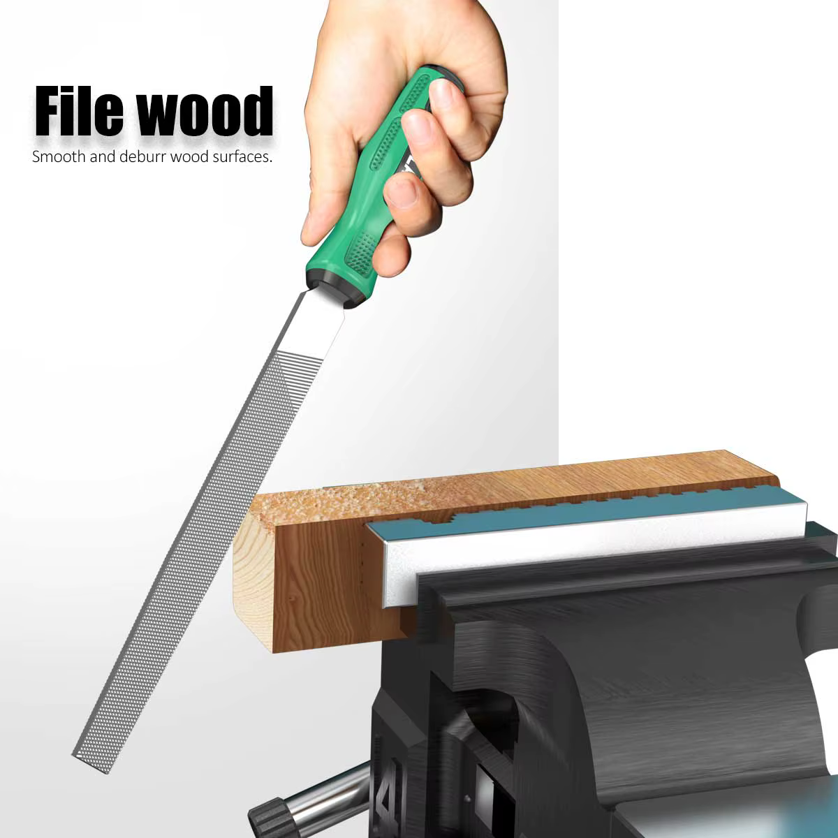 LAOA assortiment de fichiers ensemble 10 pièces outils à main de précision en acier à haute teneur en carbone pour métal bois bricolage affûtage professionnel lissage