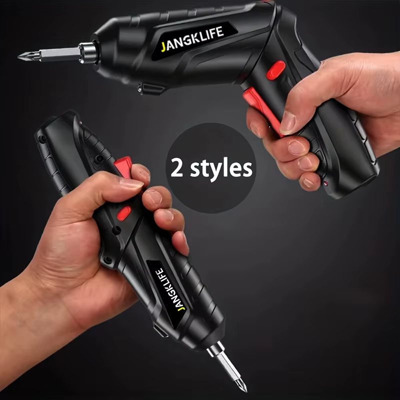 JANGKLIFE tournevis électrique batterie tournevis sans fil Rechargeable puissant Impact tournevis sans fil perceuse