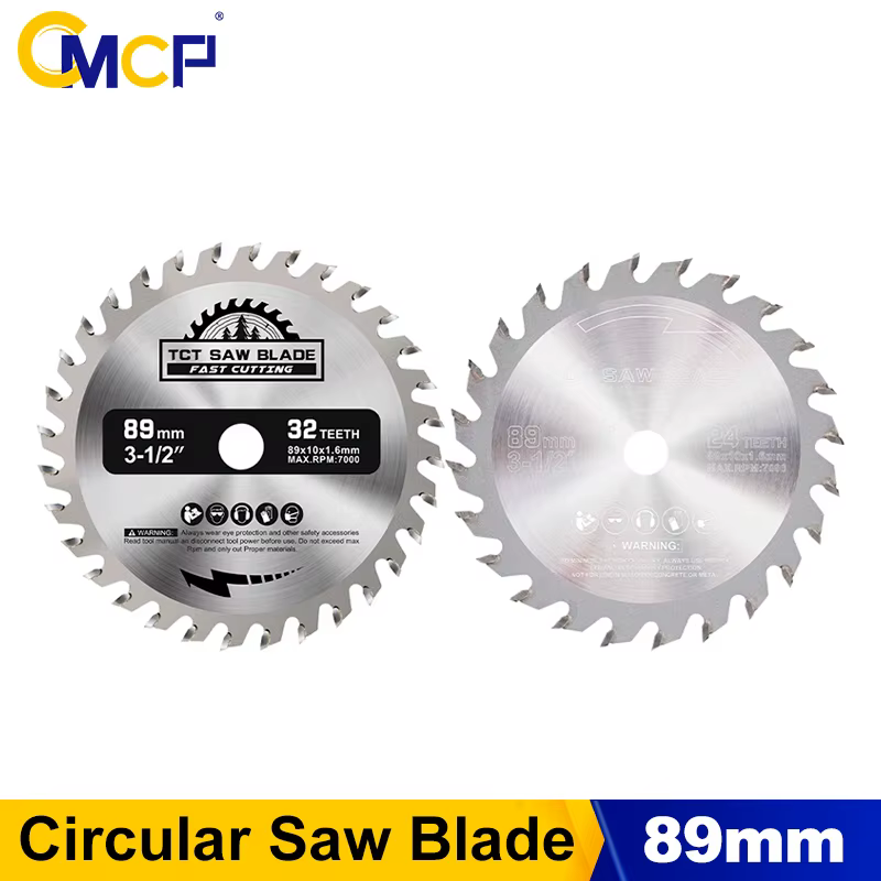 CMCP 1 pièce Lame de scie circulaire 89 mm 24T 32T en carbure TCT