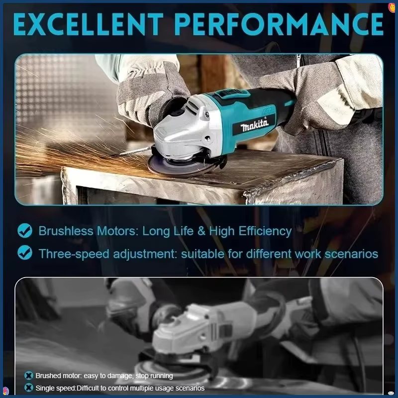 Meuleuse d'angle électrique Makita 100 mm DGA404