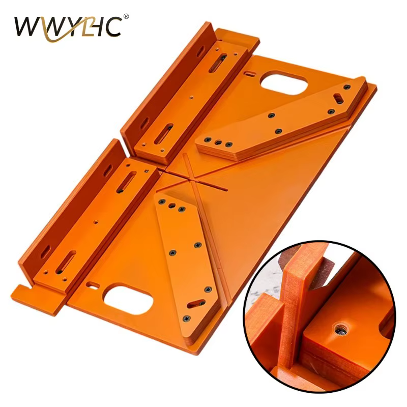 Guide de coupe décoratif pour plaque de base de scie à table