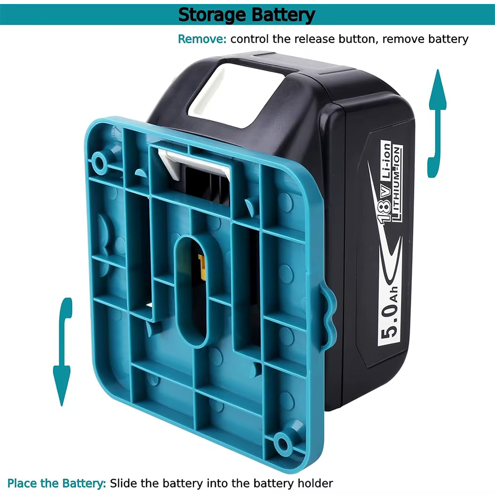 5 pièces support de batterie pour Makita 18V Li-ion