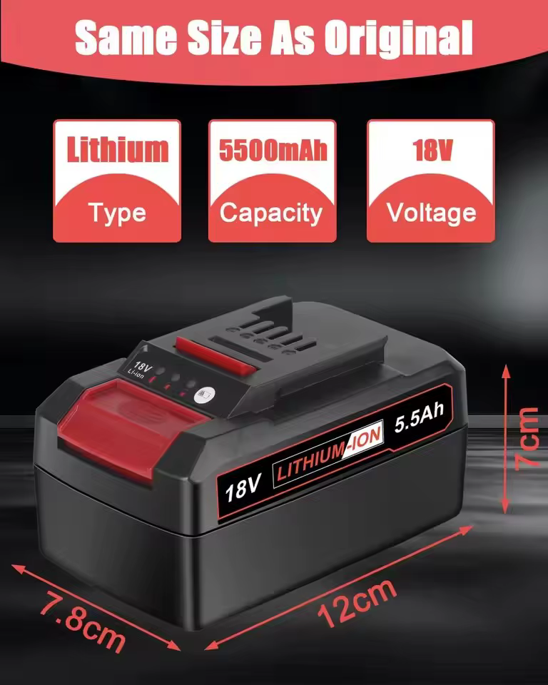 Batterie de remplacement Li-ion 18V 6.0 Ah 4511395 pour EINhell 4511481 4511396 PXC AXXIO GE-LC 18 Li série