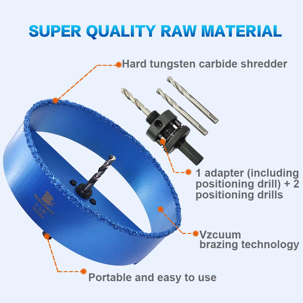 Foret à tarière à queue hexagonale pour bois