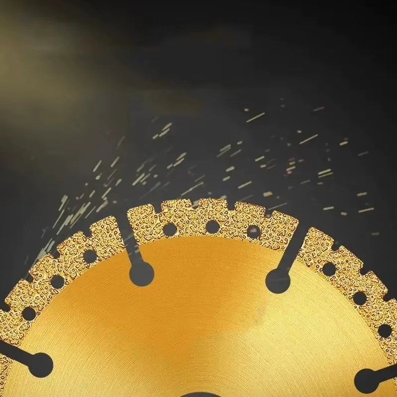 Lame de scie diamantée brasée sous vide jaune 4