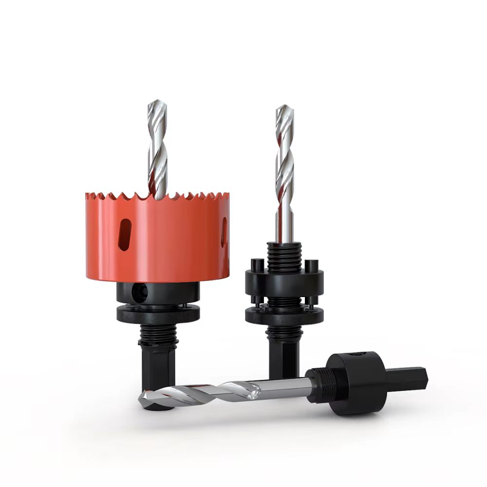 Foret à bois A2/A4, adaptateur SDS Plus et hexagonal pour scie cloche bimétallique