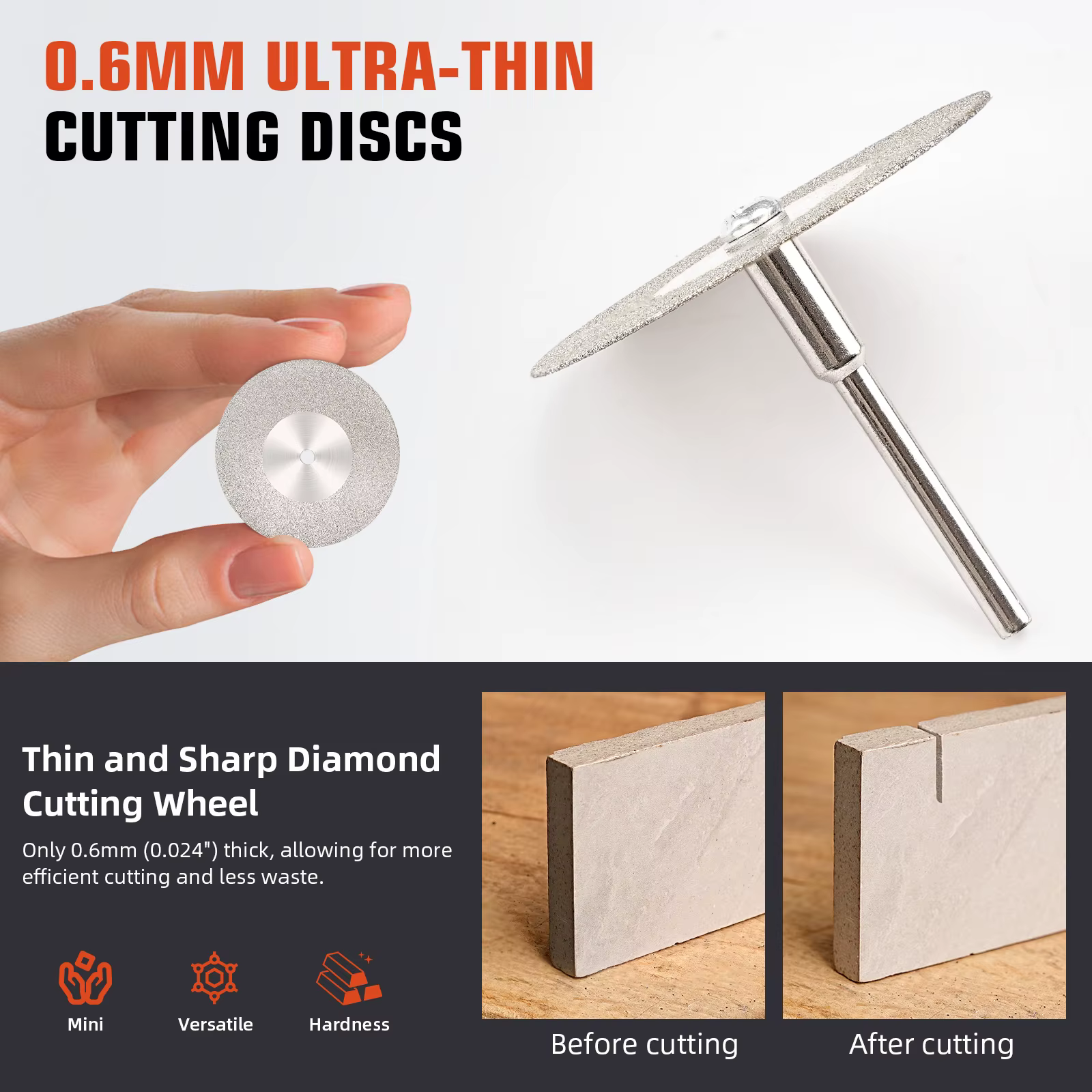 Disque de coupe diamant pour perceuse Dremel