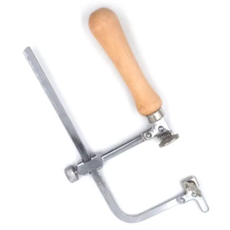 Kit de cadre de scie de bijoutier avec 12 lames