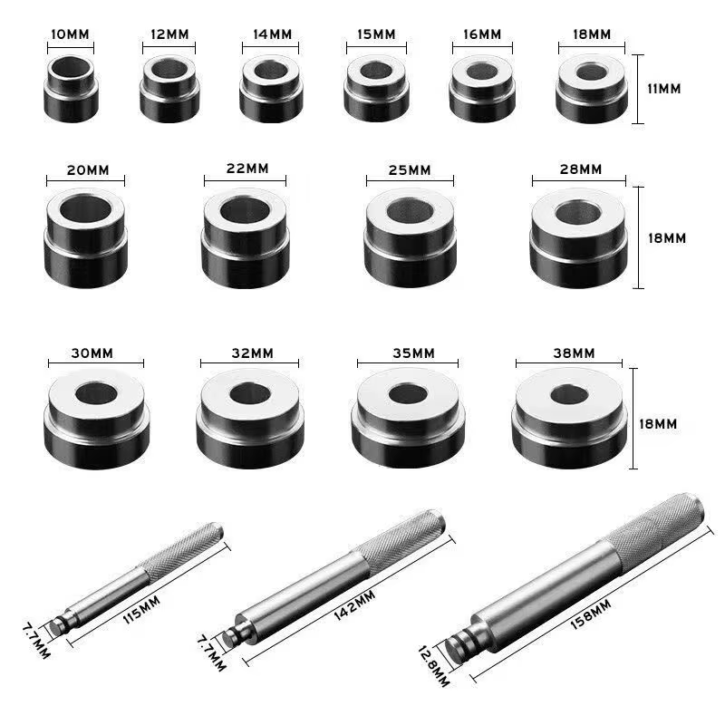 Kit de réparation d'outils de démontage de roulements 17 pièces/ensemble
