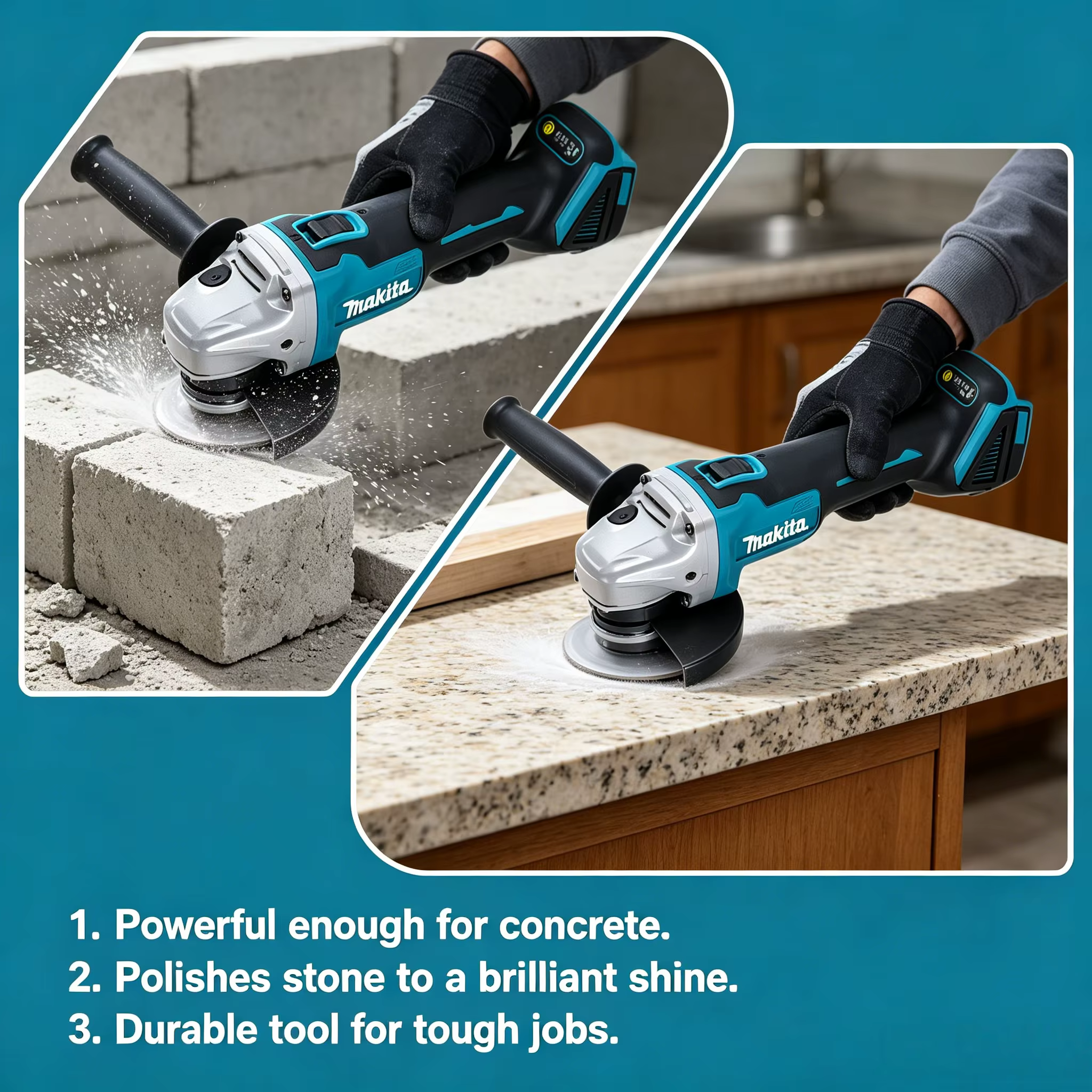Meuleuse d'angle sans fil Makita DGA504 18V Lithium-Ion | Ponceuse multifonction 125 mm (outil seul)