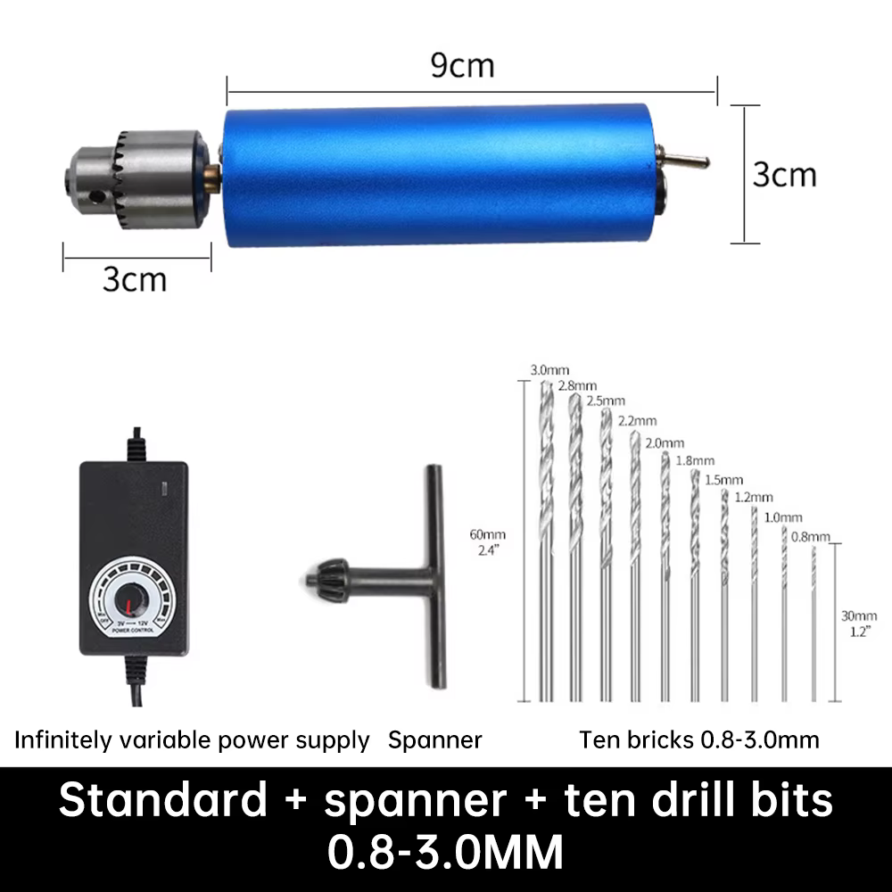 Perceuse électrique multifonctionnelle, mini meuleuse électrique en métal, polissage, gravure, vitesse réglable en continu, pliable, déterminer, 220V, 110V, 12000
