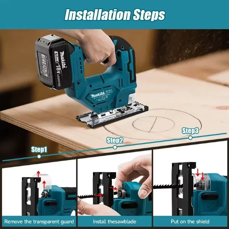 Scie sauteuse électrique sans fil Makita DJV182Z