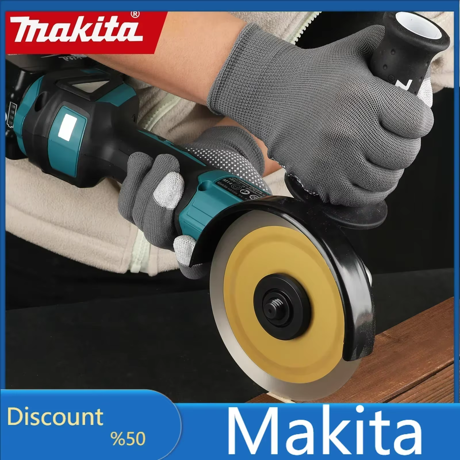 Meuleuse d'angle sans fil Makita DGA504 18V 6.0Ah 125mm à batterie lithium (machine nue)
