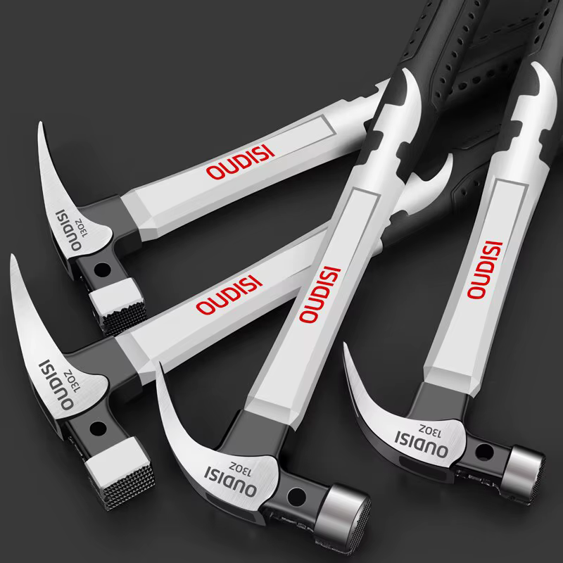 Marteau en acier antichoc multifonction, outil à main, marteau à griffes magnétique, travail du calcul, aspiration automatique des ongles