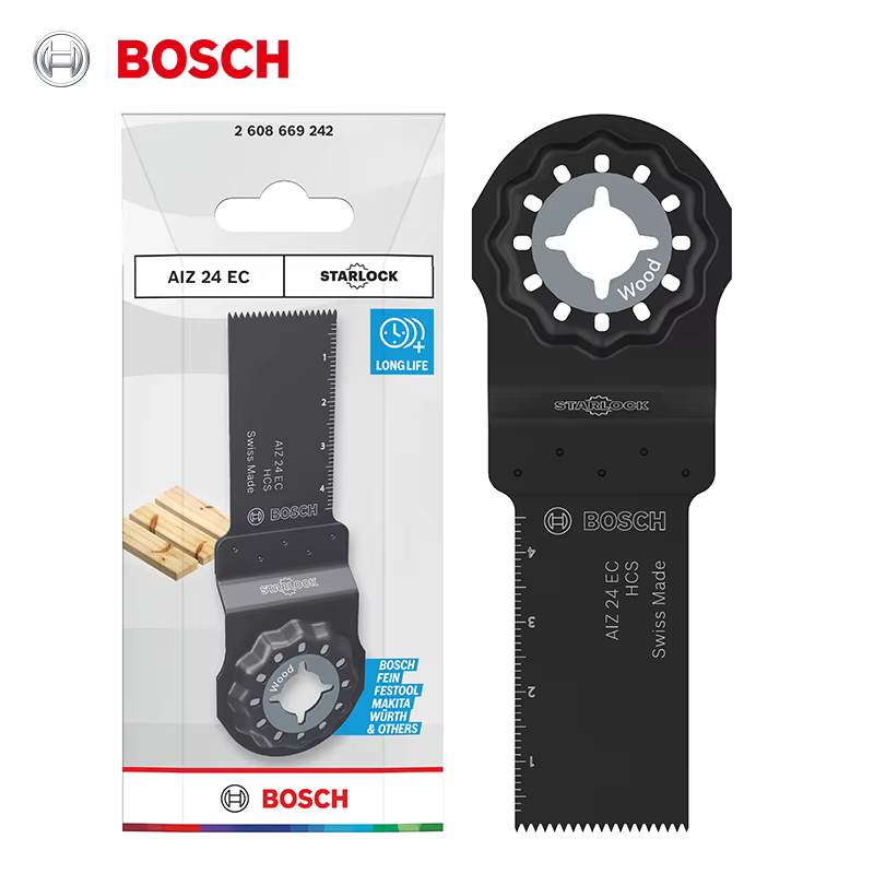 Lame de scie multi-coups Bosch StarLock Series pour le bois AIZ 24 EC