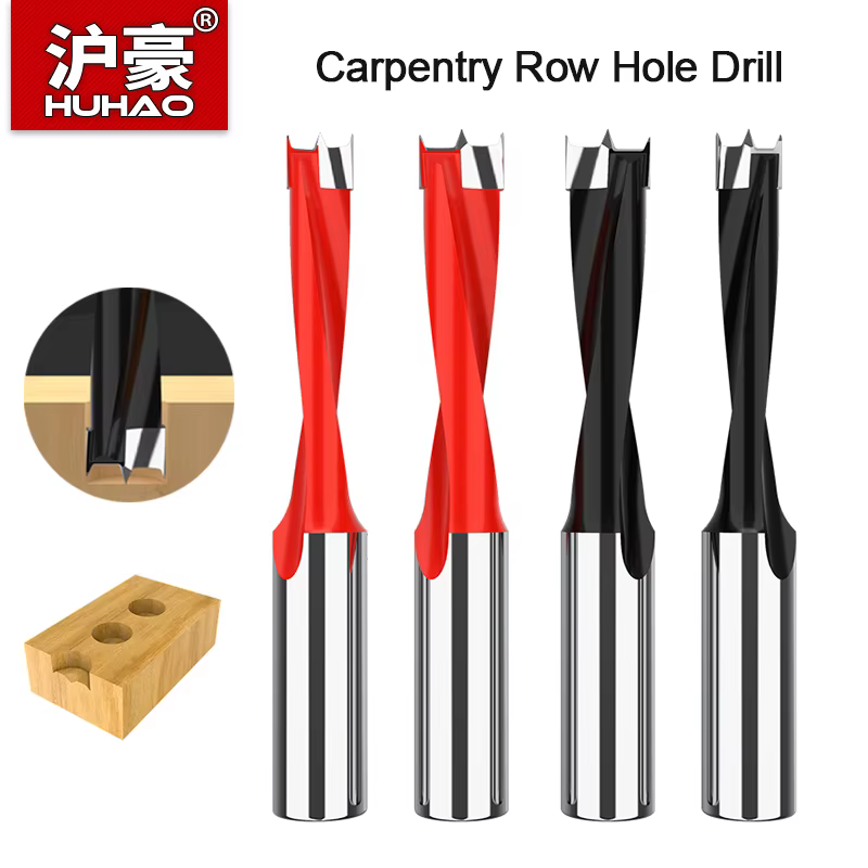 HUHAO 2 cannelures gauche/droite Forstner forets à bois 10mm