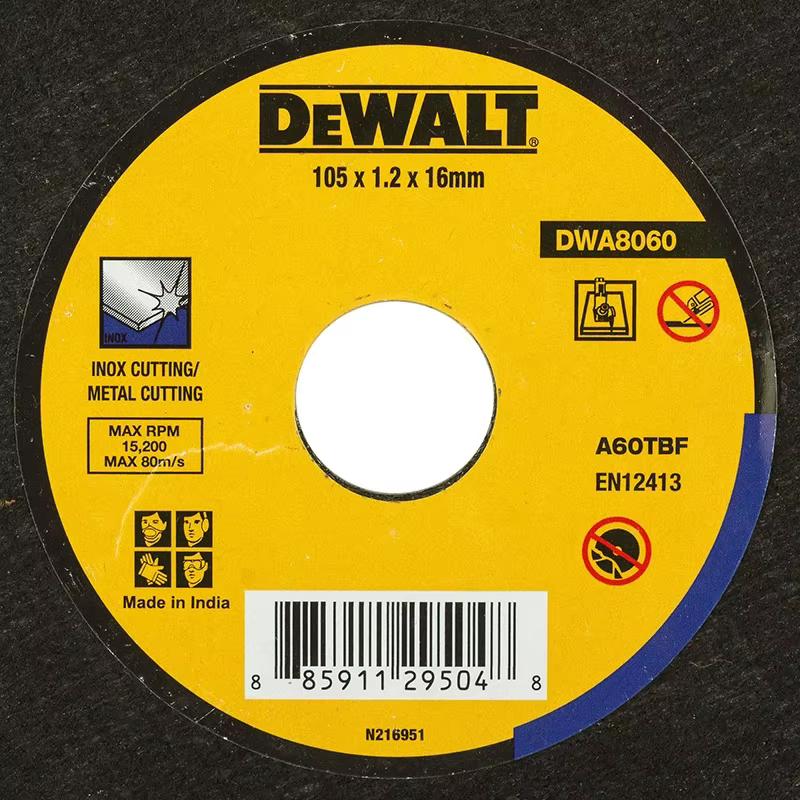 DEWALT DWA8060 meule en métal trou intérieur diamètre 16mm meuleuse disque Angle outil électrique fixation pièce de coupe