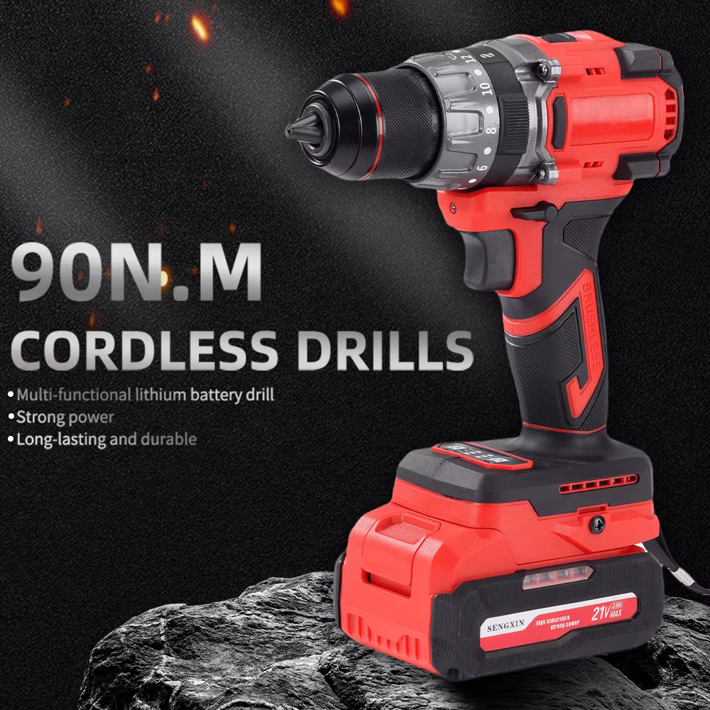 21V Supplier New 13mm Drilling Capacity Max 90N Torque Professional Percussion Drill With Antikickback Protection