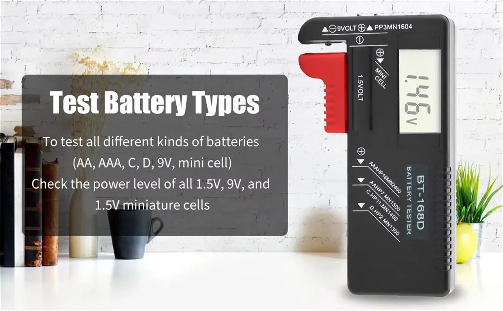 168D testeur de batterie universel numérique LCD
