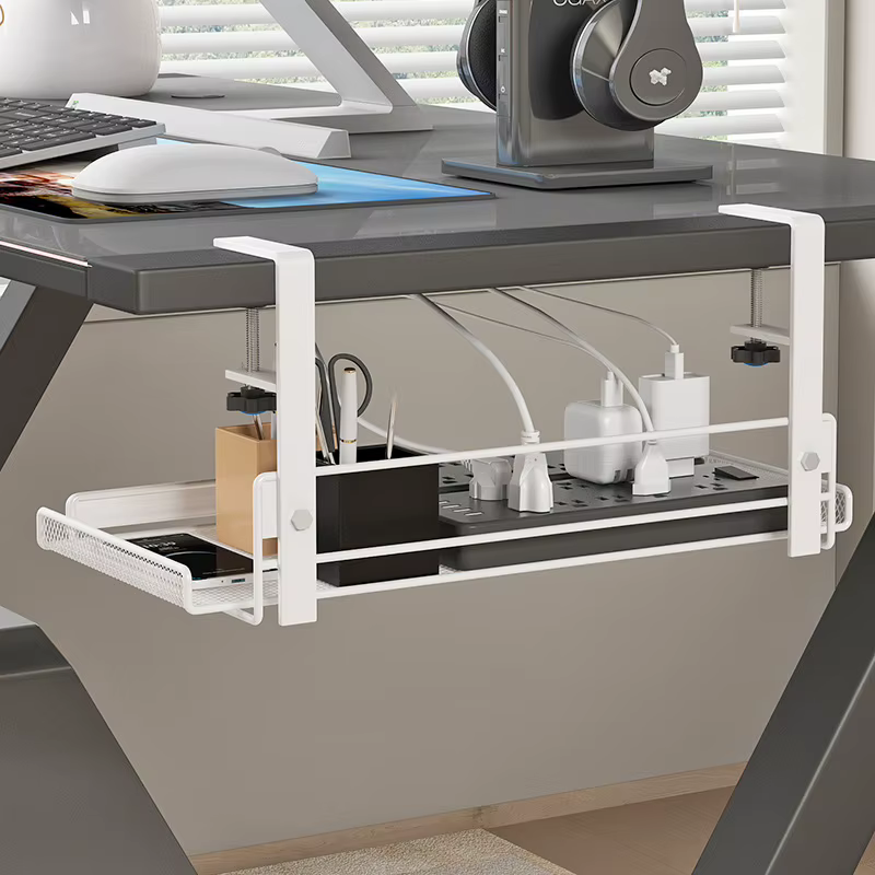 Étagère de rangement réglable sous la table