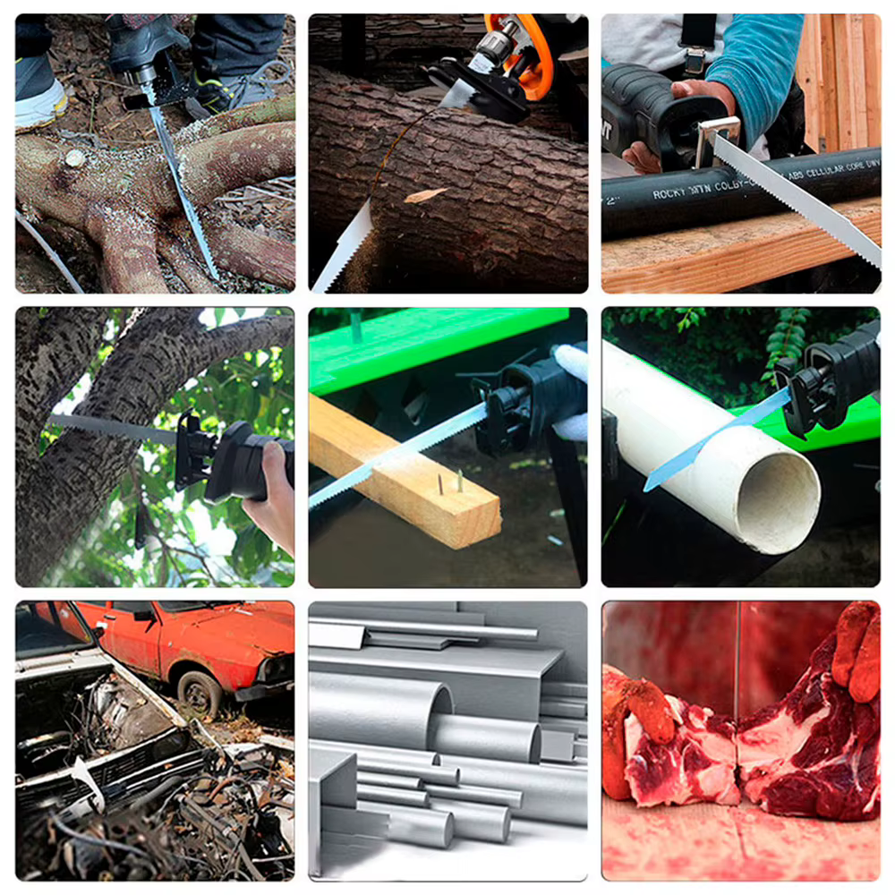 14 pièces/ensemble lames de scie sauteuse à tige en U assortiment de gabarits pour bois métal plastique coupe acier