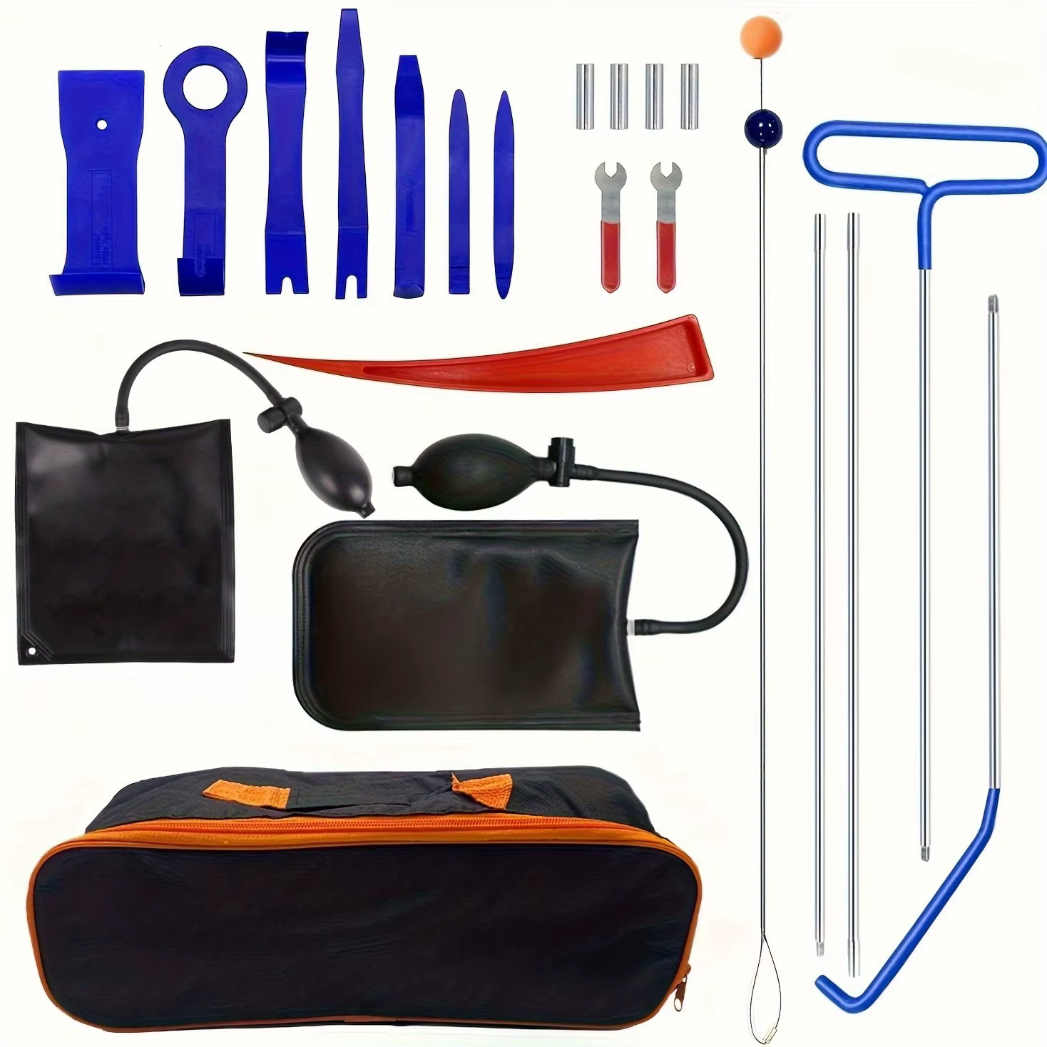 Kit d'outils professionnels pour voitures et camions, ensembles d'outils automobiles essentiels et outils de réparation en acier inoxydable