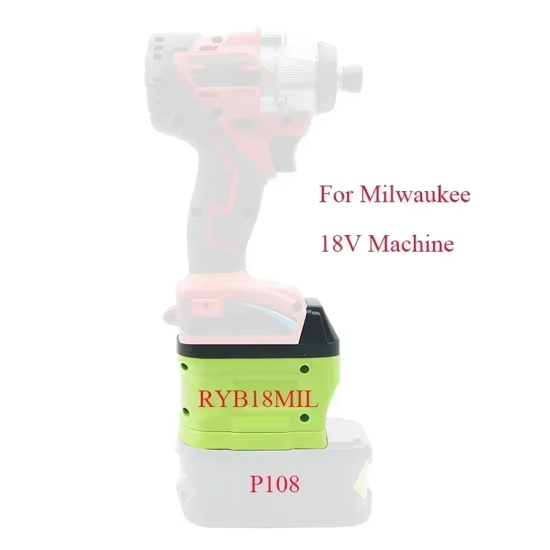 Adaptateur de Conversion de batterie RYB18MT RYB20DW RYB18MIL pour outils intelligents Ryobi Nickel-Lithium P103 P108 vers Makita/Dewalt/Milwaukee