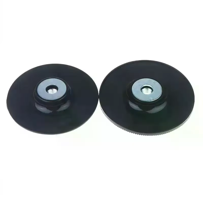Disque de ponçage, tampon de support, fixation pour meuleuse d'angle, accessoires d'outils électriques, plateau en papier en acier dédié, 1 pièce