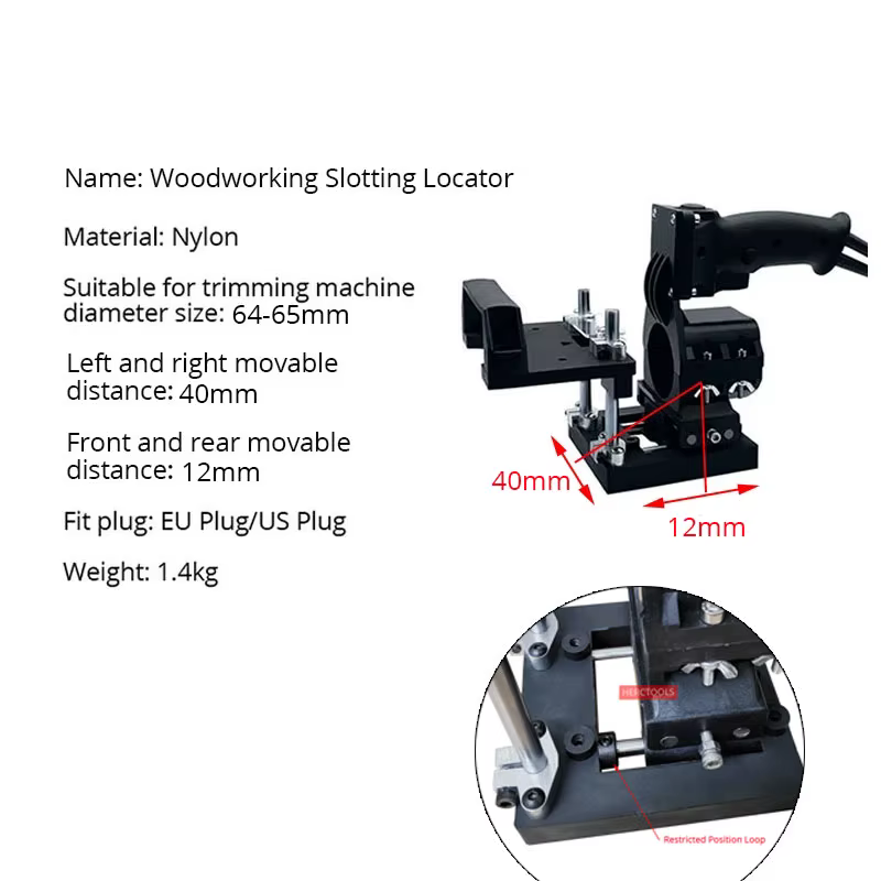 Gabarit de mortaisage pour Machine de découpage du bois 2 en 1