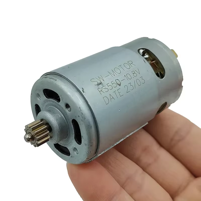 Moteur RS-550 9 dents/12 dents DC 10.8V 12V 14.4V 16.8V 18V 21V 25V haute vitesse grand couple pour perceuse à main électrique outil de jardin